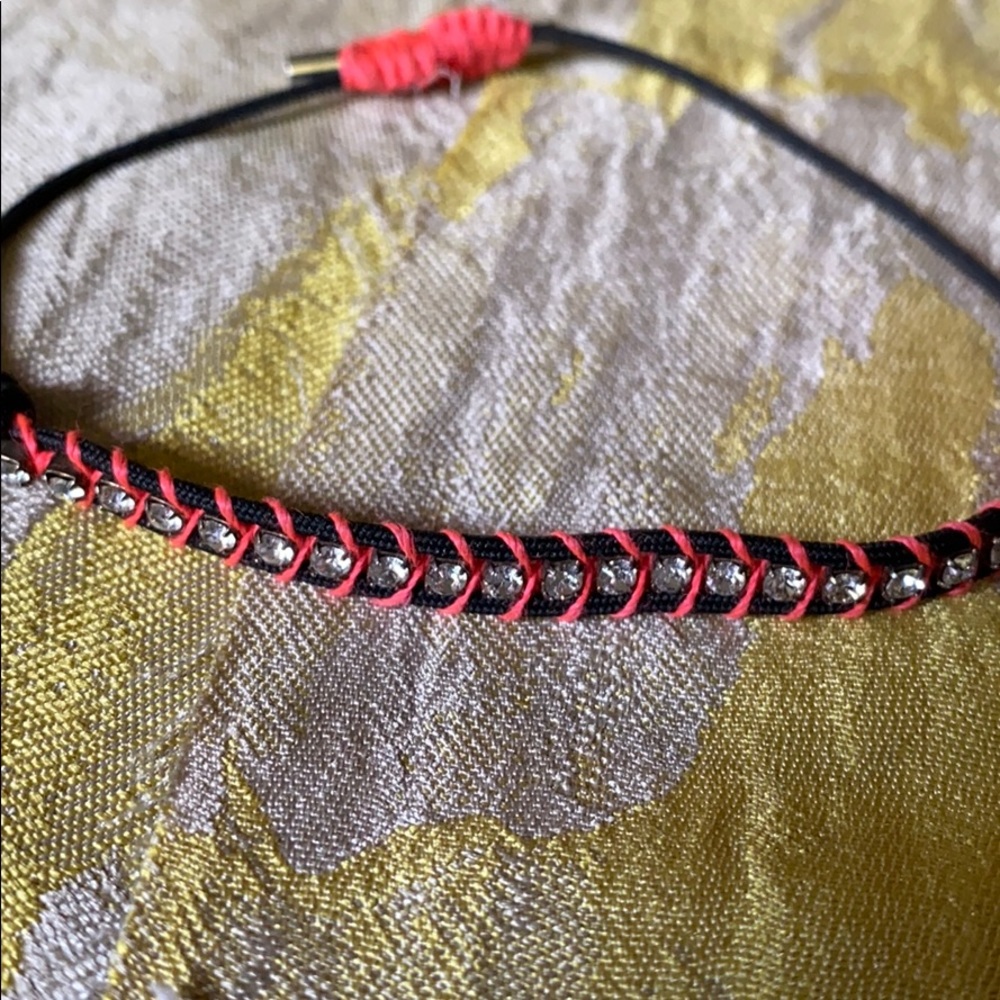 Swarovski neon friendship bracelet